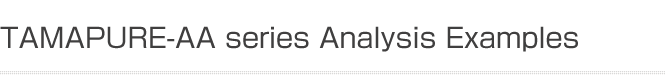 TAMAPURE-AA series Analysis Examples